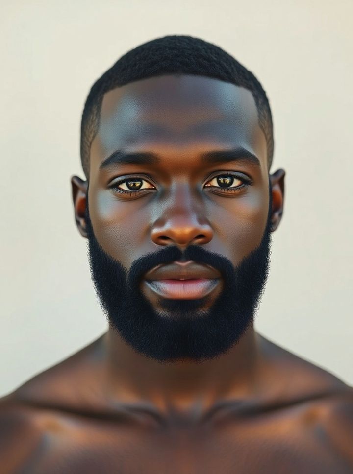 Beard fade rendered on a real selfie by Lineup